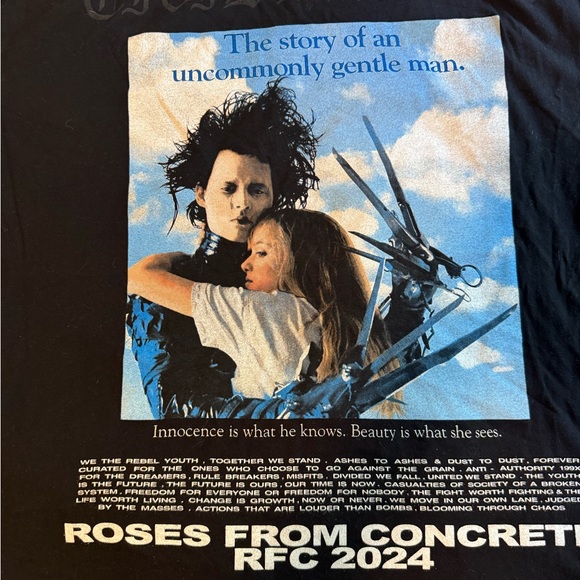 Civil Regime-Edward Scissorhands Graphic T-Shirt - Black - Picture 4 of 4